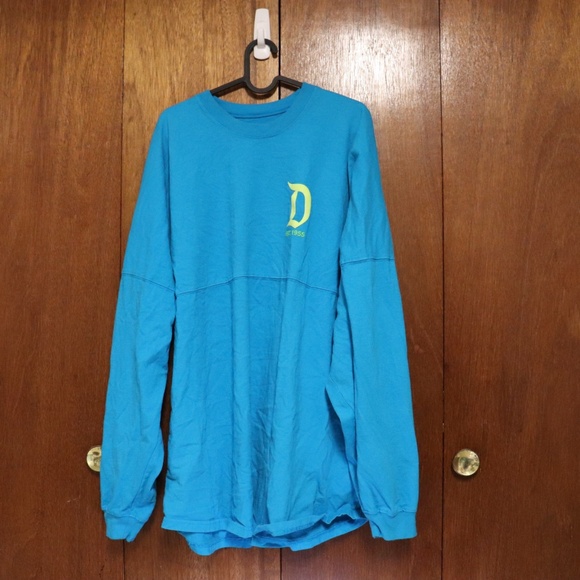 Disney Tops - Disneyland Resort Spirit Jersey – Blue Green Long Sleeve